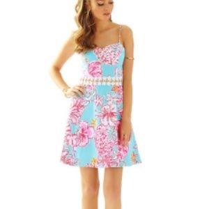 Lilly Pulitzer Breakwater Blue Lolita Cutout Dress
